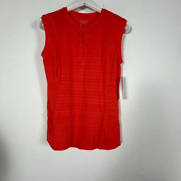 Athleta Womens Pacifica Illume UPF Fitted Tank Top Medium Red Athletic New $59 - Picture 1 of 9